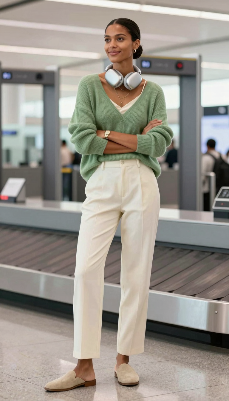 Airport Security Checkpoint Pre-Flight Moment