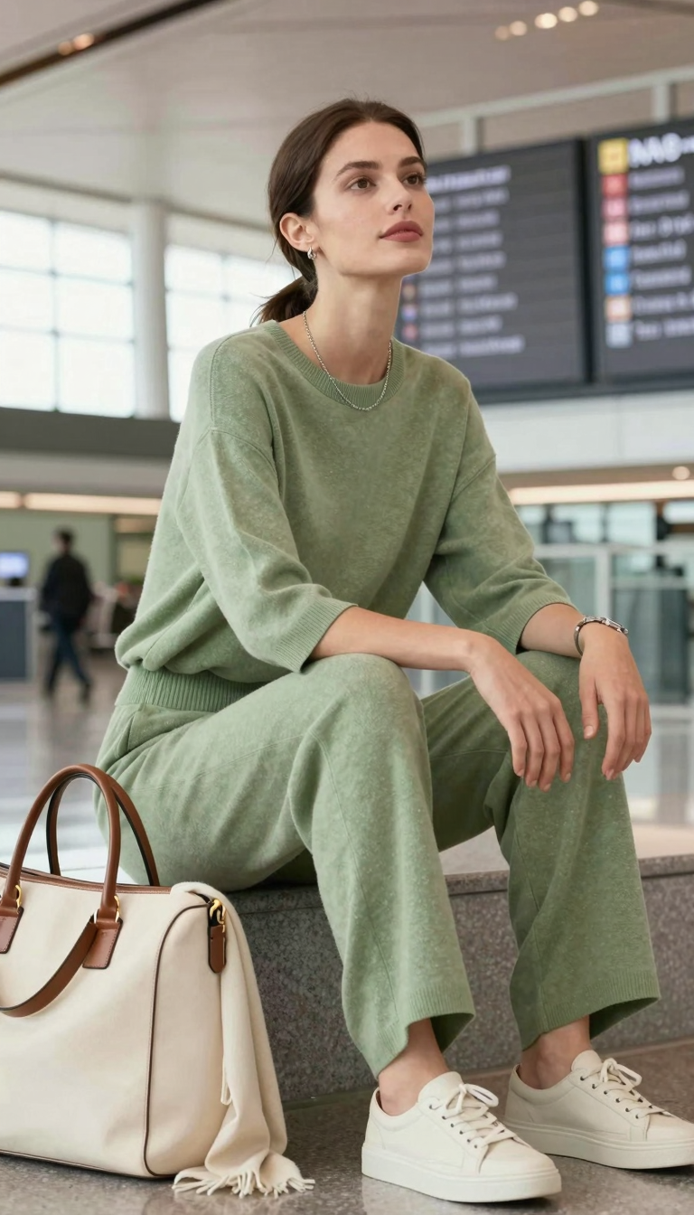 Airport Terminal Sage Cream Departure
