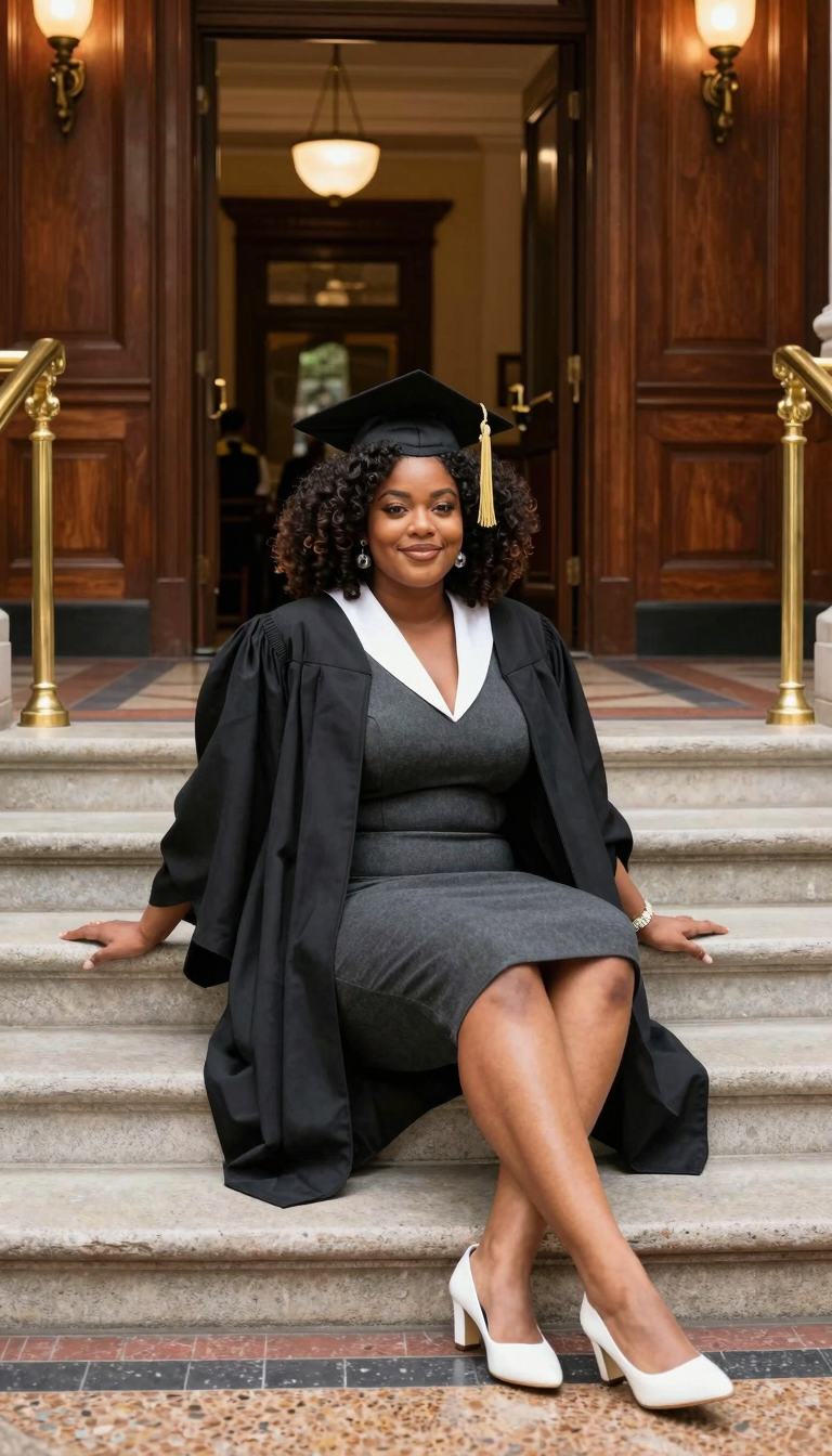 Auditorium Steps Relaxed Poise