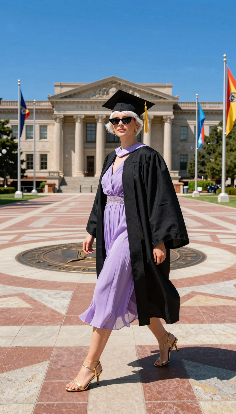 University Graduation Dress