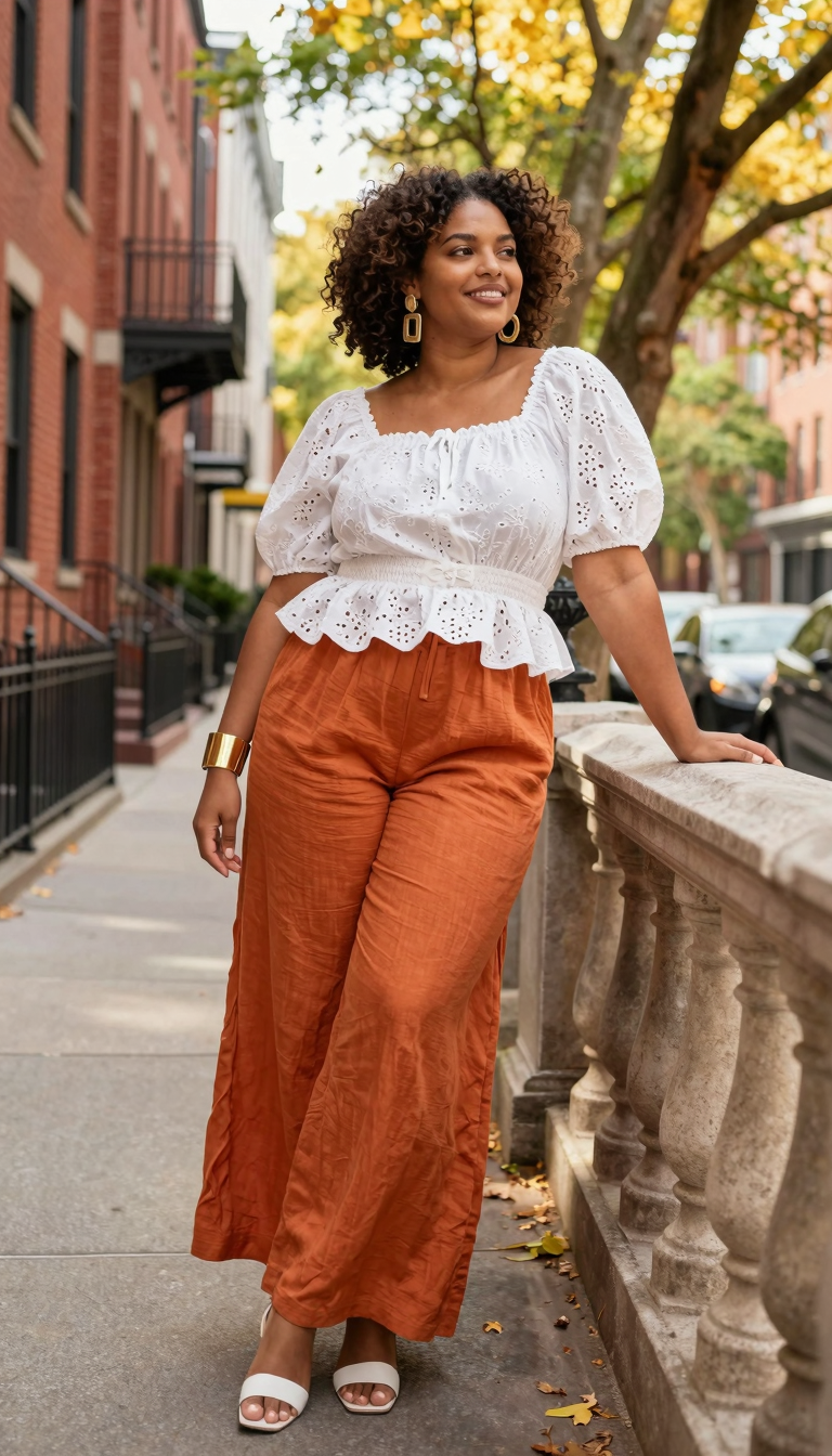 City Sidewalk Burnt Orange Glow