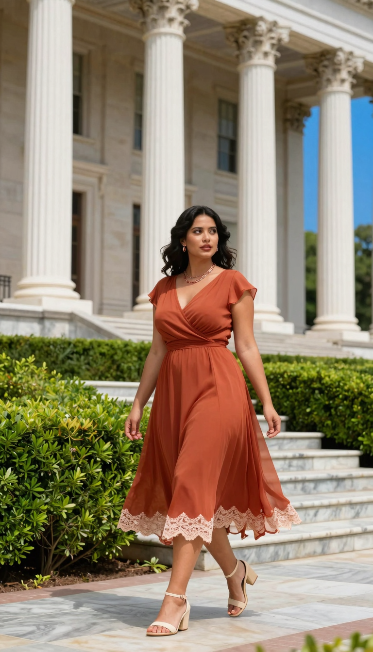 Columned Portico Shoulder Glance