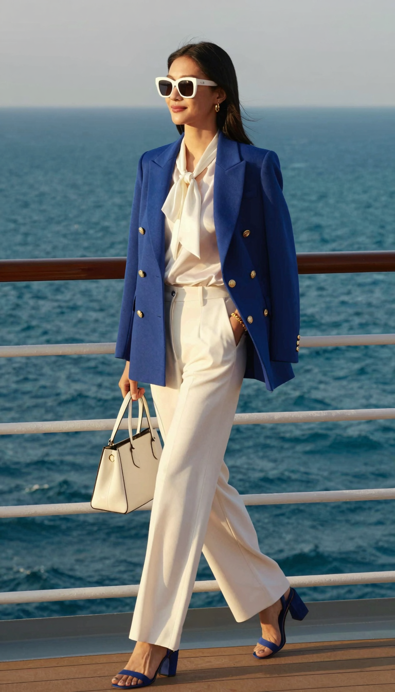 Cruise Deck Ocean Horizon Glow