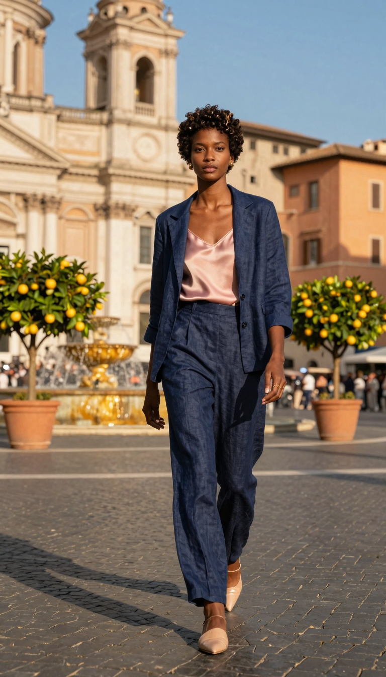 Rome Piazza Confident Approach