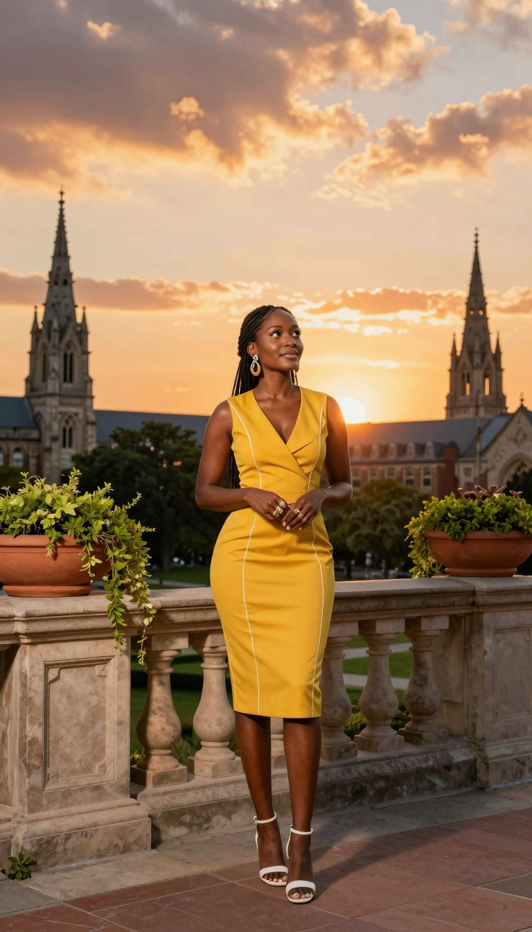 Sunset Terrace Upward Gaze